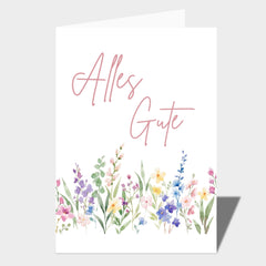 Klappkarte – Alles Gute DIN A6 - Cool | Time
