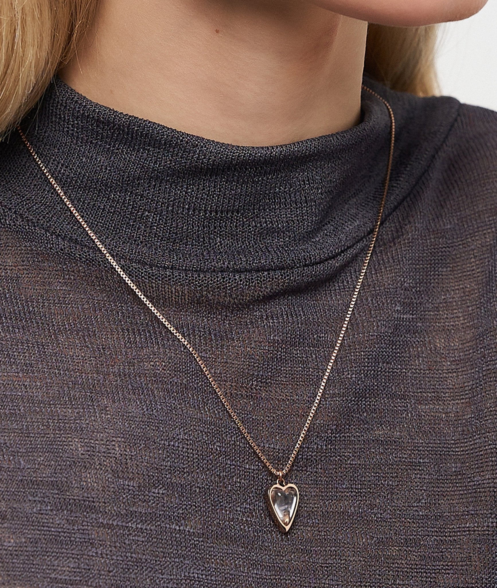 LIEBESKIND BERLIN Halskette - Glass Heart - Cool | Time