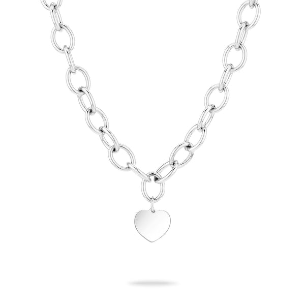 Liebeskind Berlin collana acciaio inox argento LJ 0682 N 45