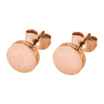 Liebeskind Berlin Ohrstecker in Kreisform, in der Farbe roségold; Produktbild