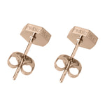 Liebeskind Berlin Ohrstecker in sechseckiger Form, in der Farbe roségold; Rückansicht