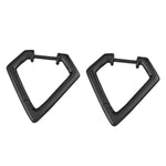 Liebeskind Berlin Creole in Diamantenform, in der Farbe schwarz; Produktbild