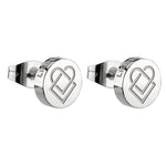 LIEBESKIND BERLIN Ohrstecker - Keep Loving von Liebeskind Berlin, mit einem eingravierten, ineinandergreifenden Herzmotiv, das vom Statement-Icon-Stil der Marke inspiriert ist.