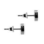 LIEBESKIND BERLIN Ohrstecker - Keep Loving: Elegante silberne Edelstahl-Ohrstecker mit Schmetterlingsverschluss auf weißem Grund - ein klassisches Accessoire von Liebeskind Berlin.