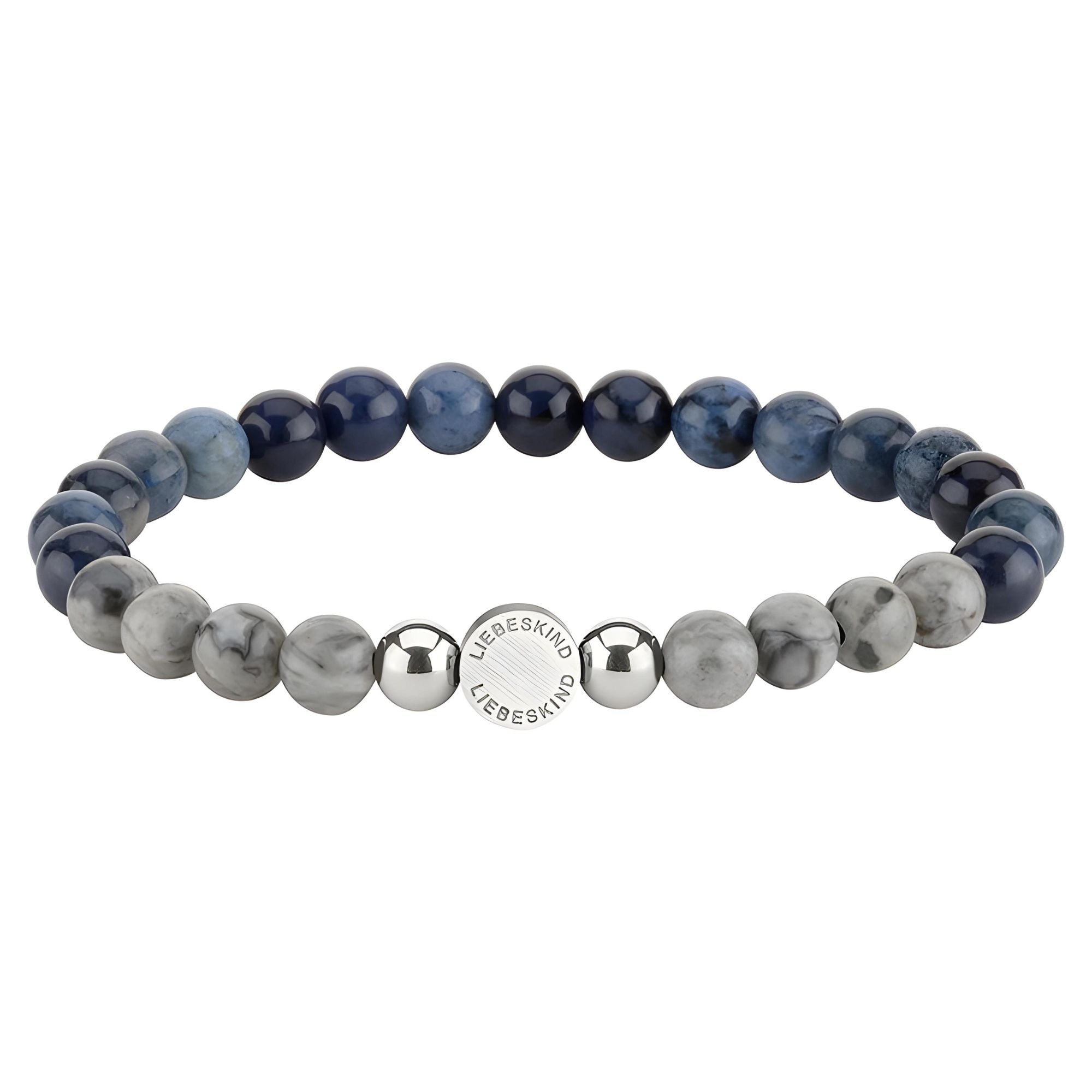 Liebeskind Berlin Armband bestehend aus einer Kombination von Jaspis und blue Vein Halbedelsteinbeads; Produktbild