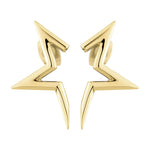 Liebeskind Berlin Ohrstecker in der Form eines halben Sterns, in der Farbe gold; Produktbild