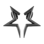 Liebeskind Berlin Ohrstecker in der Form eines halben Sterns, in der Farbe schwarz; Produktbild