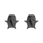 Liebeskind Berlin Ohrsetecker in Sternform, in der Farbe schwarz; Frontalaufnahme