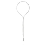 Liebeskind Berlin Halskette bestehend aus einer silbernen Y-Venezianerkette mit flexiblem Zugverschluss; Zusatzbild