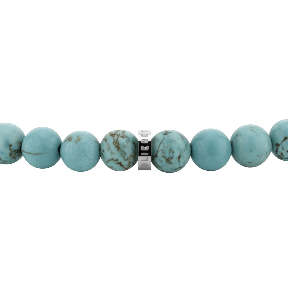 Liebeskind Berlin Armband Beads; Türkisedelstein in der Farbe silber Steingröße 6mm Produktbild Nahaufnahme