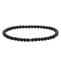 Liebeskind Berlin Armband Beads; schwarzer Turmalin in der Farbe roségold Steingröße 4mm Produktbild