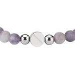 Nahaufnahme Purple Quartz Beads Armband von LIEBESKIND BERLIN