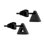 LIEBESKIND BERLIN Ohrstecker - The Geometric von Liebeskind Berlin: kleine, schwarze, dreieckige Ohrstecker mit Schmetterlingsbesatz auf weißem Untergrund - der perfekte Trendschmuck für den modernen 70er-Jahre-Look.