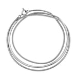 Liebeskind Berlin Armband bestehend aus einem silbernem Armreif und einer silbernen Schlangenkette im Layeringstyle; Produktbild