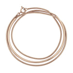 Liebeskind Berlin Armband bestehend aus einem roségoldenem Armreif und einer roségoldenen Schlangenkette im Layeringstyle; Produktbild