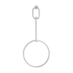 Der LIEBESKIND BERLIN Ohrhänger - The Geometric überzeugt mit minimalistischem Design: kleines ovales Glied, gerade Stange und großer runder Reif von Liebeskind Berlin hängen stilvoll aneinander.