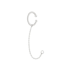 Liebeskind Berlin Ear Cuff mit einer Kette für einen beliebigen Stecker, in der Farbe silber; Produktbild