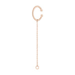 Liebeskind Berlin Ear Cuff mit einer Kette für einen beliebigen Stecker, in der Farbe roségold; Produktbild