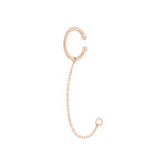 Liebeskind Berlin Ear Cuff mit einer Kette für einen beliebigen Stecker, in der Farbe roségold; Produktbild
