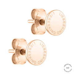 Liebeskind Berlin Ohrstecker - Gold Collection; mit kreisförmigem Logo in der Farbe roségold Produktbild