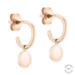 Liebskind Berlin Creole - Gold Collection; mit kreisförmigem Logo Anhänger zum Aushängen in der Farbe roségold Produktbild
