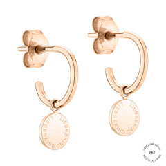 Liebskind Berlin Creole - Gold Collection; mit kreisförmigem Logo Anhänger zum Aushängen in der Farbe roségold Produktbild