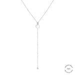 Liebeskind Berlin Halskette; längenverstellbare flachanker Y-Gliederkette mit Logo-Charm in der Farbe silber Produktbild