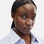 Liebeskind Berlin Ohrhänger mit goldenen, abnehmbaren Links; Tragebild