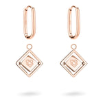 Der LIEBESKIND BERLIN Ohrhänger - Swinging Icon von Liebeskind Berlin besteht aus geometrischen, rautenförmigen Anhängern mit einem Herz in der Mitte - perfekt als elegantes Accessoire für jeden Anlass.