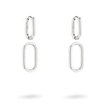 LIEBESKIND BERLIN Ohrhänger - Das Must-Have von Liebeskind Berlin: Minimalistische Edelstahl-Ohrringe mit zwei verbundenen ovalen Schlaufen - ein zeitloses Accessoire für stilbewusste Frauen.