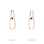 LIEBESKIND BERLIN Ohrhänger - Das Must-Have von Liebeskind Berlin: Roségoldfarbene, doppelt ovale Ohrhänger auf weißem Grund, gefertigt im eleganten Edelstahl-Ohrring-Stil und inspiriert vom Berliner Charme.