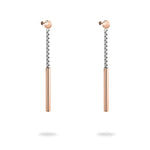 Liebeskind Berlin präsentiert The Everyday Combination: Ohrhänger aus Roségold und Silber mit Venezianer Kette - zeitloser Schmuck für jede Gelegenheit.