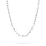 Die Double Tag Silberkette von Liebeskind Berlin hat ovale, flache Glieder und ist ein herausragendes Stück aus der LIEBESKIND BERLIN Halskette Kollektion - ein unverzichtbares Damen Schmuck Accessoire.