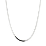 LIEBESKIND BERLIN silberfarbene Snake Chain aus dem Set Broken Heart Layering