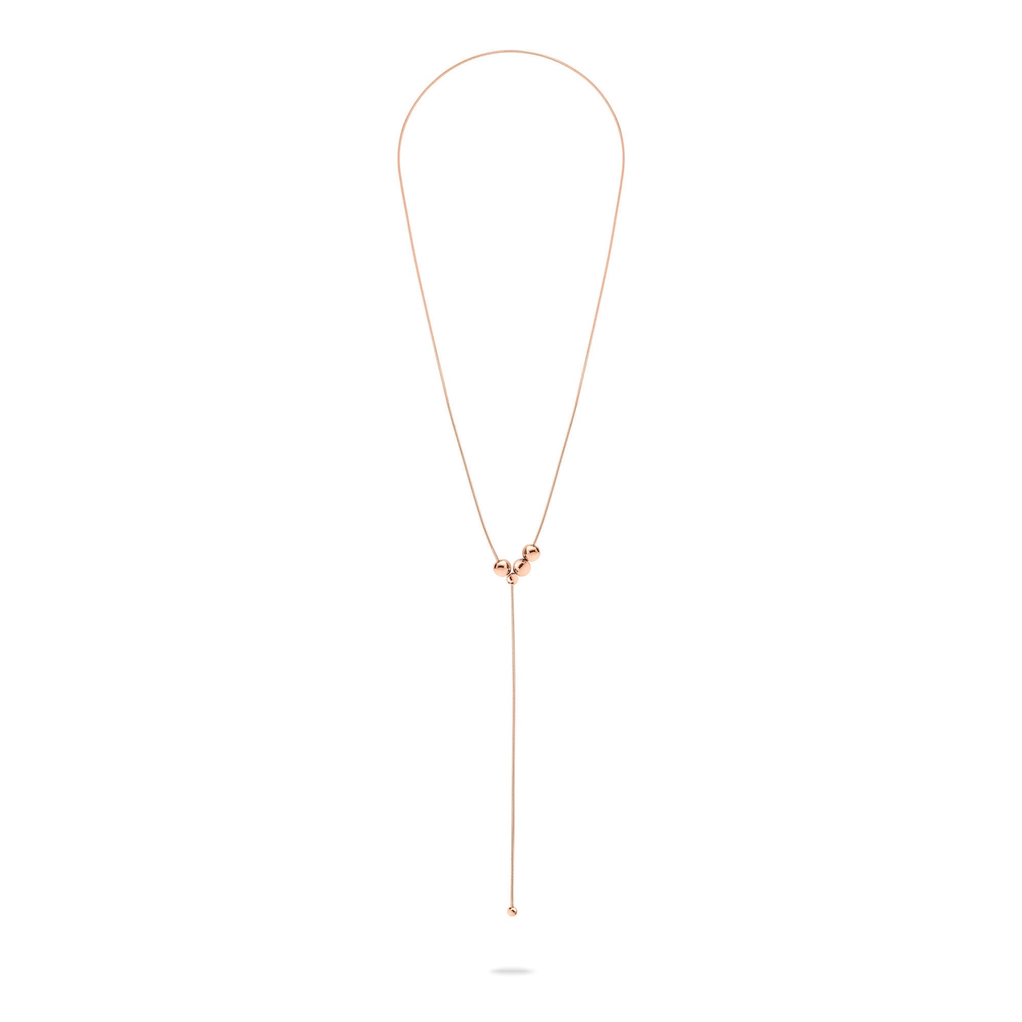 Minimalistische LIEBESKIND BERLIN Halskette - Stahlkugel von Liebeskind Berlin, mit zartem Golddesign und kleinem Tropfen-Anhänger.