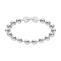 Das LIEBESKIND BERLIN Armband - Steel Ball von Liebeskind Berlin ist ein elegantes Damen-Accessoire mit runden Silberperlen und Metallverschluss, stilvoll präsentiert auf weißem Hintergrund.