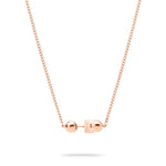 Die LIEBESKIND BERLIN Halskette - Steel Ball von Liebeskind Berlin besticht durch zwei Kugelperlen und rechteckigen Verschluss - ein zeitloses, minimalistisches Schmuckstück.