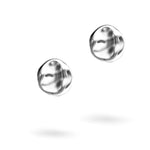 Zwei unregelmäßig geformte Liebeskind Berlin Ohrringe - Organic Shapes - liegen auf weißem Hintergrund mit sanften Schatten, ein elegantes Accessoire von Liebeskind Berlin für jeden Anlass.