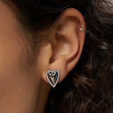 LIEBESKIND BERLIN Ohrstecker - Metal Heart