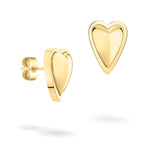 Entdecken Sie den LIEBESKIND BERLIN Ohrstecker - Metal Heart: goldglänzende herzförmige Ohrstecker mit Schmetterlingsverschluss, ein elegantes Accessoire von Liebeskind Berlin.