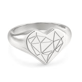 LIEBESKIND BERLIN Ring - Broken Heart Chunky in 52