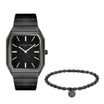 Das LIEBESKIND BERLIN Set - Black Urban von Liebeskind Berlin umfasst eine minimalistische schwarze Uhr und ein passendes Beads-Armband - perfekt für einen stilvollen, urbanen Look.