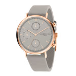 Die LIEBESKIND BERLIN Armbanduhr - The Multi-Function von Liebeskind Berlin besticht durch ihr schickes Design in Roségold und Grau, ein stylisches Netzband und drei Hilfszifferblätter für einen multifunktionalen Look.