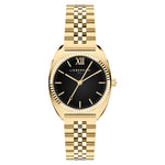 Die LIEBESKIND BERLIN Armbanduhr - The Classic Must-Have überzeugt mit schwarzem Zifferblatt, goldenen Stundenmarkierungen und Edelstahlarmband - ein elegantes Accessoire von Liebeskind Berlin.