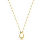 Ania Haie Halskette mit feiner goldenen Kette und goldenem Anhänger Produktbild