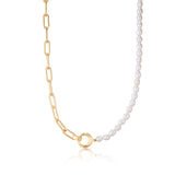 Ania Haie Halskette - Pearl Chunky Link Chain