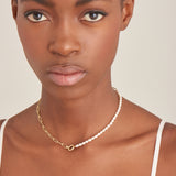 Ania Haie Halskette - Pearl Chunky Link Chain