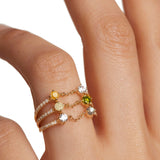 PDPaola Ring – 3 in 1 Chain Ring in 52 - Cool | Time