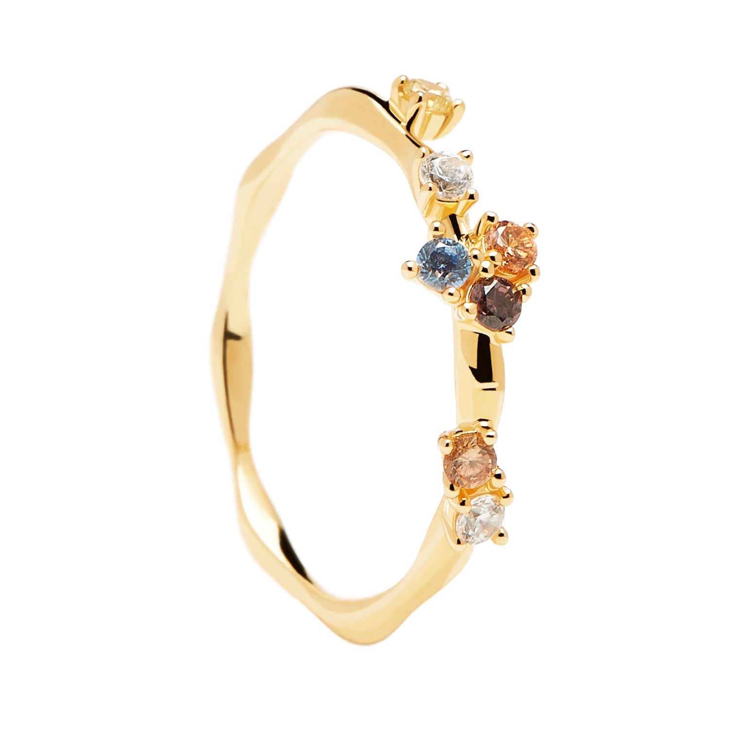 PDPaola Ring – Colorful Gem Stones in 52 - Cool | Time