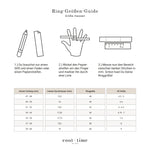 Entdecken Sie den LIEBESKIND BERLIN Ring - Glasherz in 52: eine deutsche Ringgrößenanleitung mit Schritt-für-Schritt-Abbildungen und einer Umrechnungstabelle von Liebeskind Berlin - ideal, um Ihre perfekte Schmuck-Ring-Größe zu finden.